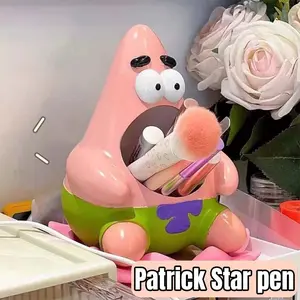 【artheni】Tempat Pena Patrick Star, Ornamen Kreatif, Tabung Penyimpanan Meja, Hadiah Ulang Tahun untuk Pelajar