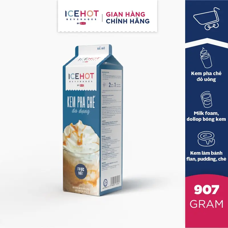 Kem Pha Chế Đa Dụng ICEHOT Hộp 907g 0