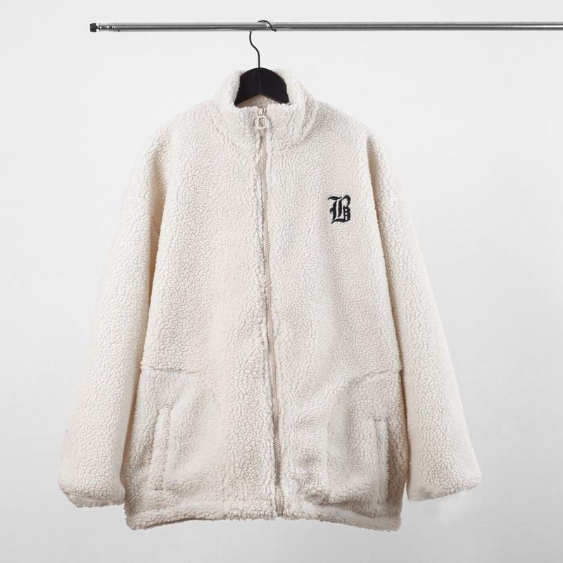  Áo khoác bomber varsity jacket The Bad God lông cừu thêu Fleece 