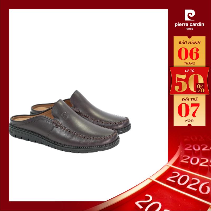   NEW COLLECTIONE  Giày Sapo sục hở gót nam Logo kim loại Pierre Cardin - PCMFWL 815 