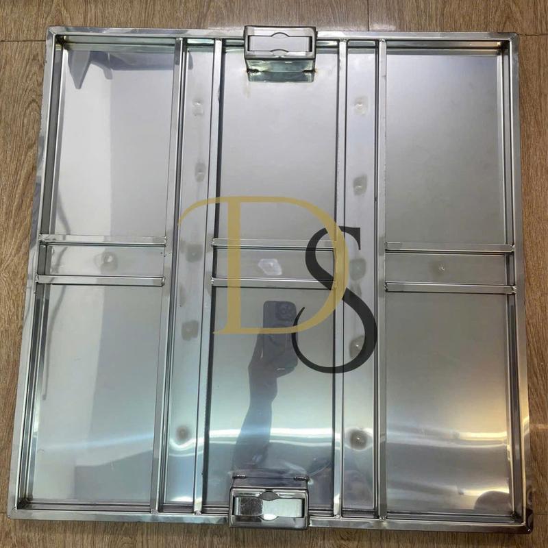 Product Introduction of GIÁ XƯỞNG - Nắp bể ngầm KT 60x60cm không lộ viền thiết kế bằng inox 304 có gioăng cao su ngăn mùi chống nước, tay cầm dày chắc khỏe 1