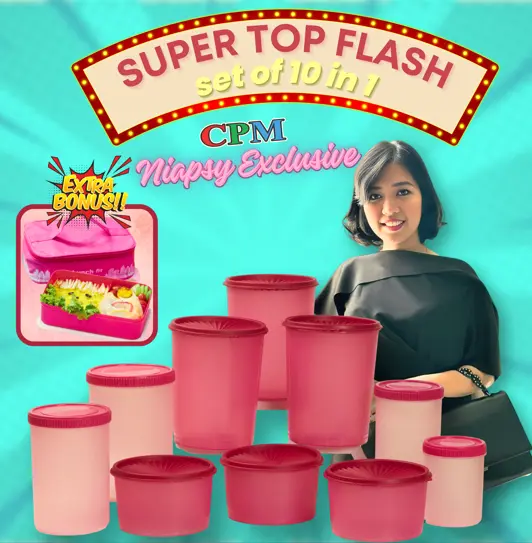 NiapsyXCPM paket toples lebaran claryn ruby set 10 in 1 ( ruby 1 set ,claryn s 3 claryn m 3 dan gratis lunch fit ) 2