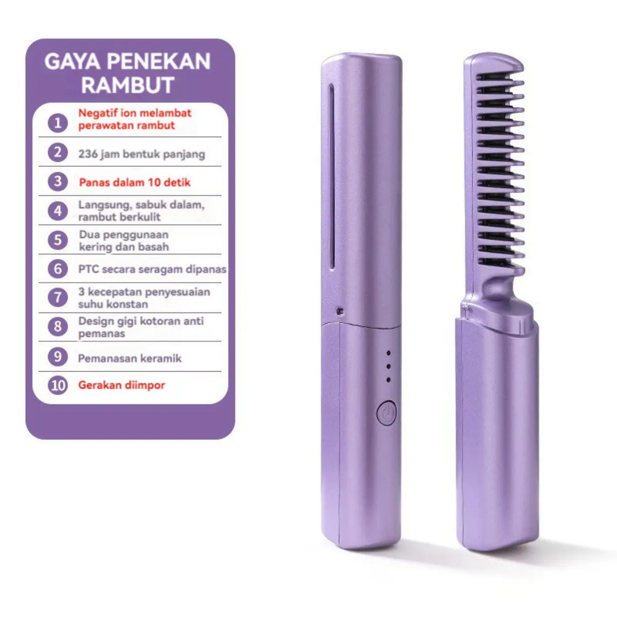 catokan Sisir-purple