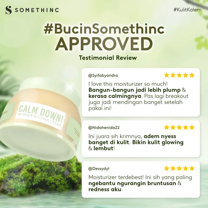 [Exclusive] SOMETHINC Calm Down! Skinpair R-Cover Cream - Moisturizer / Pelembab Wajah *SC* 4
