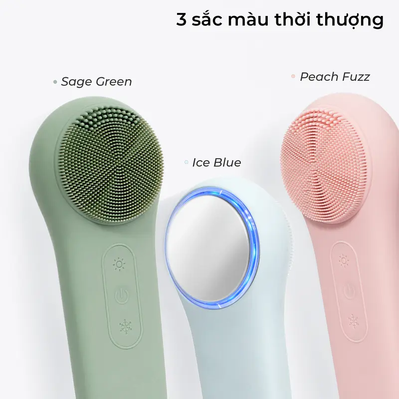 Máy Rửa Mặt Massage Tích Hợp Liệu Pháp Ánh Sáng Và Nhiệt Halio Multi-Task Cleansing & Massaging Device - Hàng Chính Hãng 3