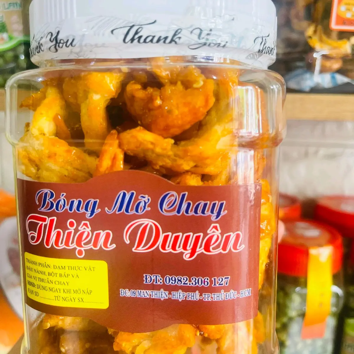 Tóp mỡ thuần chay Thiện Duyên không ngũ vị tân  Ăn Vặt 200 gam
