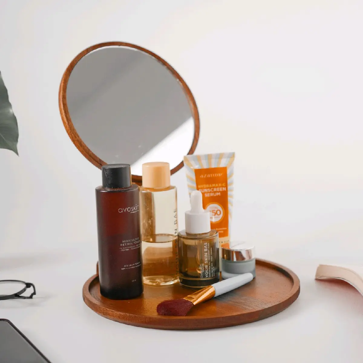 Tempat make up minimalis / Nampan make up / cermin make up