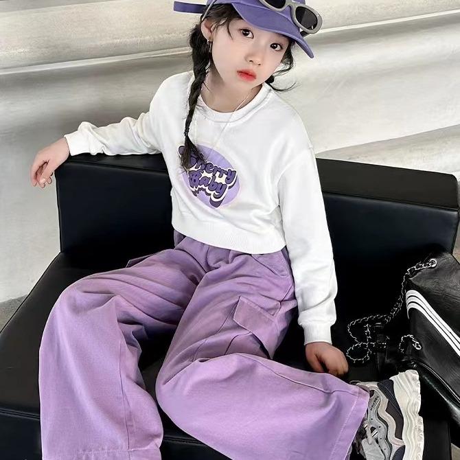 BỘ QUẦN ÁO THU ĐÔNG, set đồ bé gái, áo croptop dài tay, quần túi hộp phong các cho bé gái từ 15-45kg 4