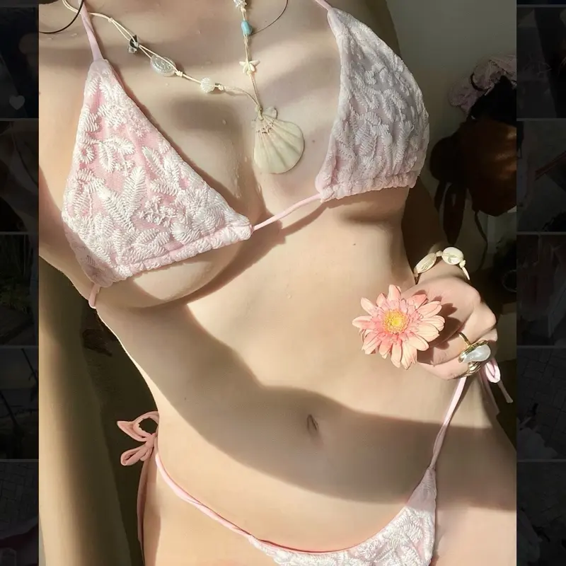 Leaf lace Bikini by Elio Charlie