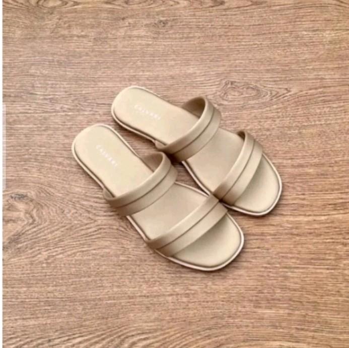 sandal platform wanita plet perempuan Tanpa Hak Hak Datar (1 cm atau kurang) Sandal jepit Wedge Tanpa Hak Sandal 0