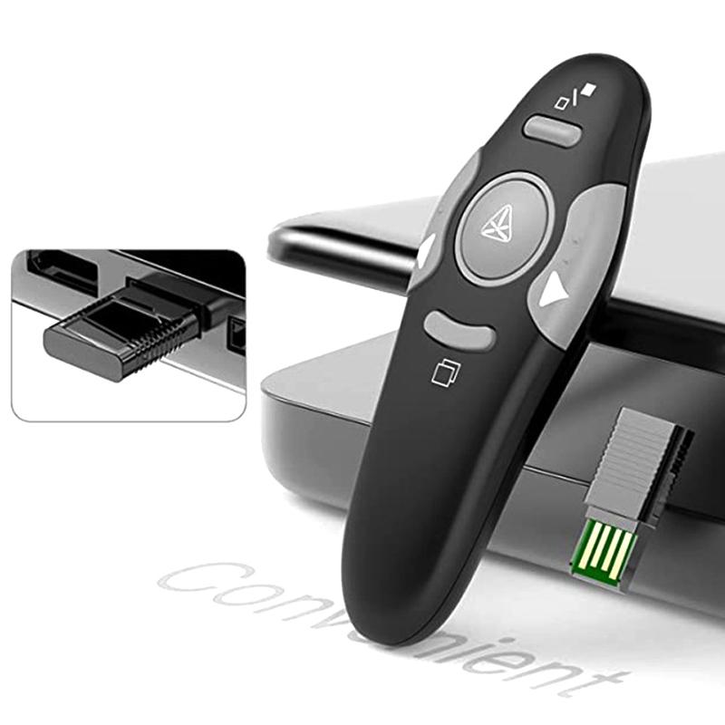 Product Introduction of 2.4GHz Wireless USB Powerpoint Presentation PPT Flip Pen Pointer Clicker Presenter with Red Light Remote Control for Teacher 27