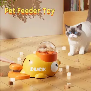 Duck Puzzle Feeder Toy Treat Snack Dispenser Dog Cat Mainan Cemilan Anjing Kucing/Smart Interactive Automatic Feeder /Mainan Makanan