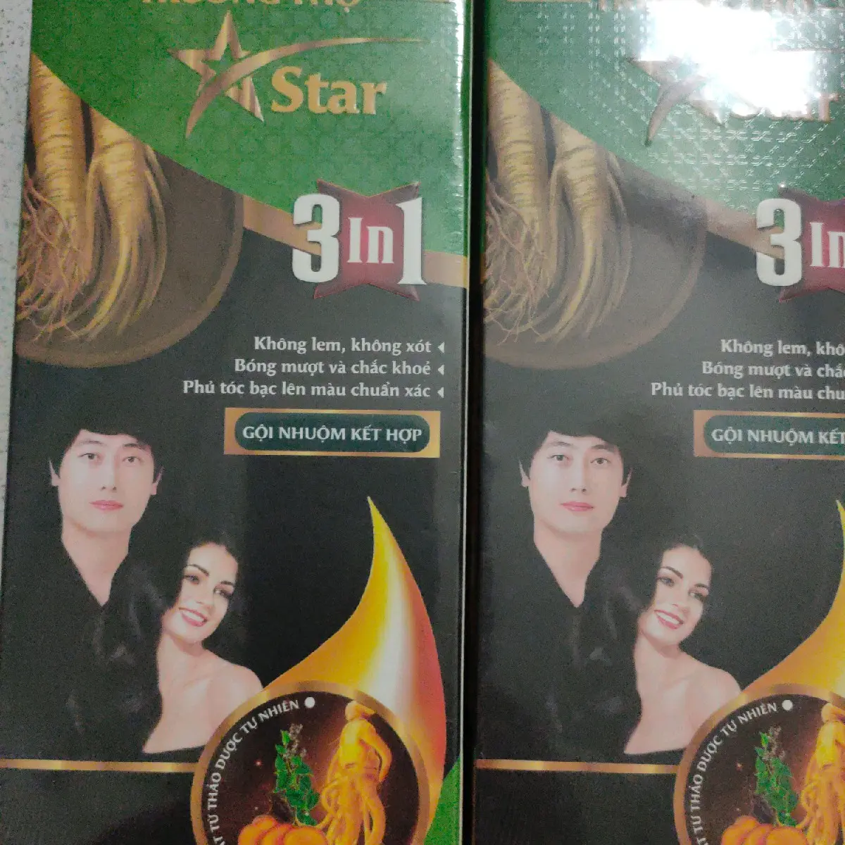 dầu gội phủ bạc từ thảo dược