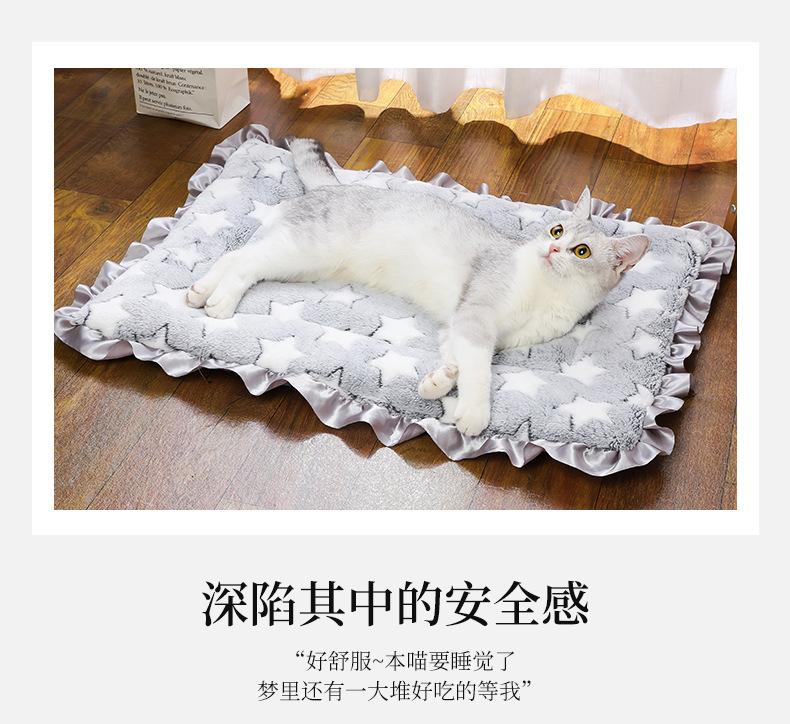 Product Introduction of Thickened Autumn and Winter Warm Floor Mat, Cat for Common Dogs Blanket Mat 23