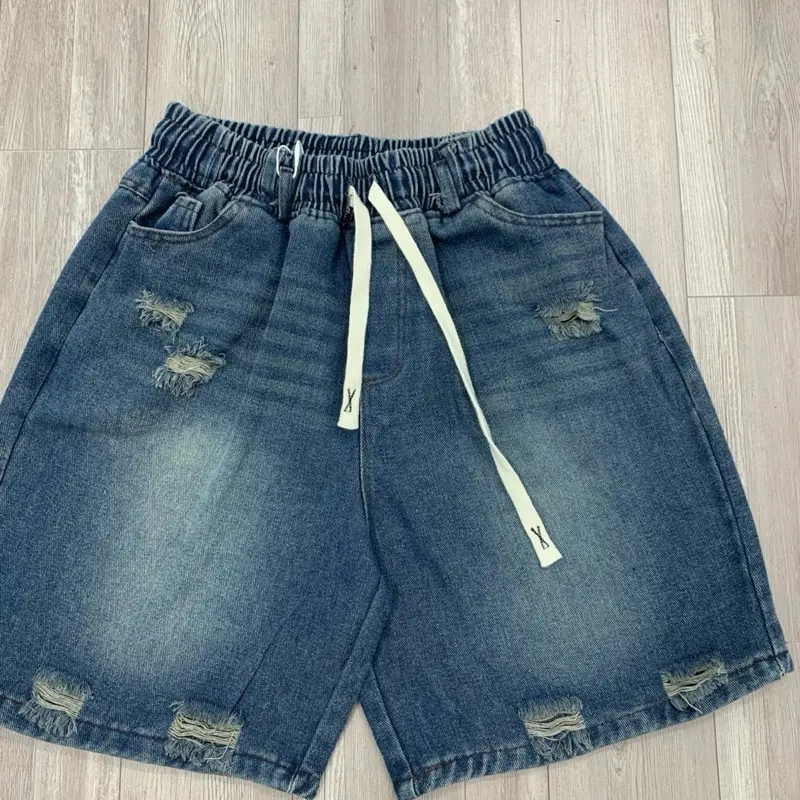 (40-85kg ) Quần Jean Ngố Nữ   Cạp Cao Lưng Thun Trẻ Trung Năng Động 5