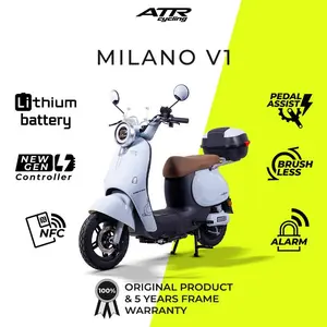 Sepeda Listrik E-MOPED 14" UNITED MILANO V1 (25) - BLBK-BL
