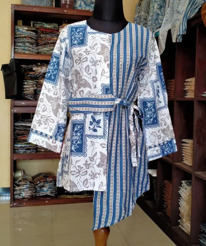 Blouse Songket Atasan Batik Jumbo Baju Busui Baju Busui 6