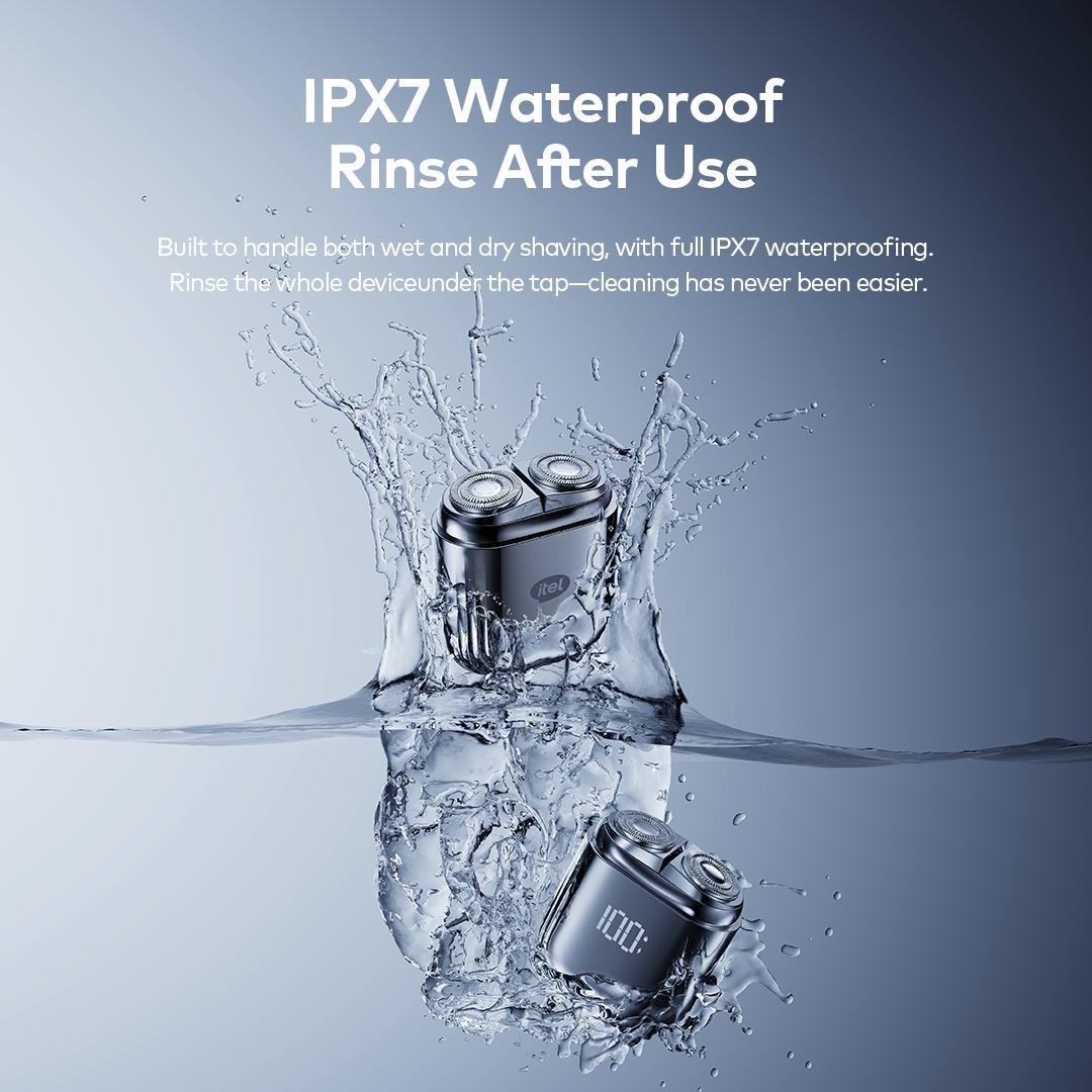 itel Classic Mini Shaver | Cukur Elektrik Mini Portable dengan Layar LED Pintar | Pisau Stainless Steel & Penutup Higienis | Desain Logam Premium | Tahan Air IPX7 | Cukuran Halus & Nyaman itel Classic Mini Shaver | Cukur Elektrik Mini Portable dengan Layar LED Pintar | Pisau Stainless Steel & Penutup Higienis | Desain Logam Premium | Tahan Air IPX7 | Cukuran Halus & Nyaman
