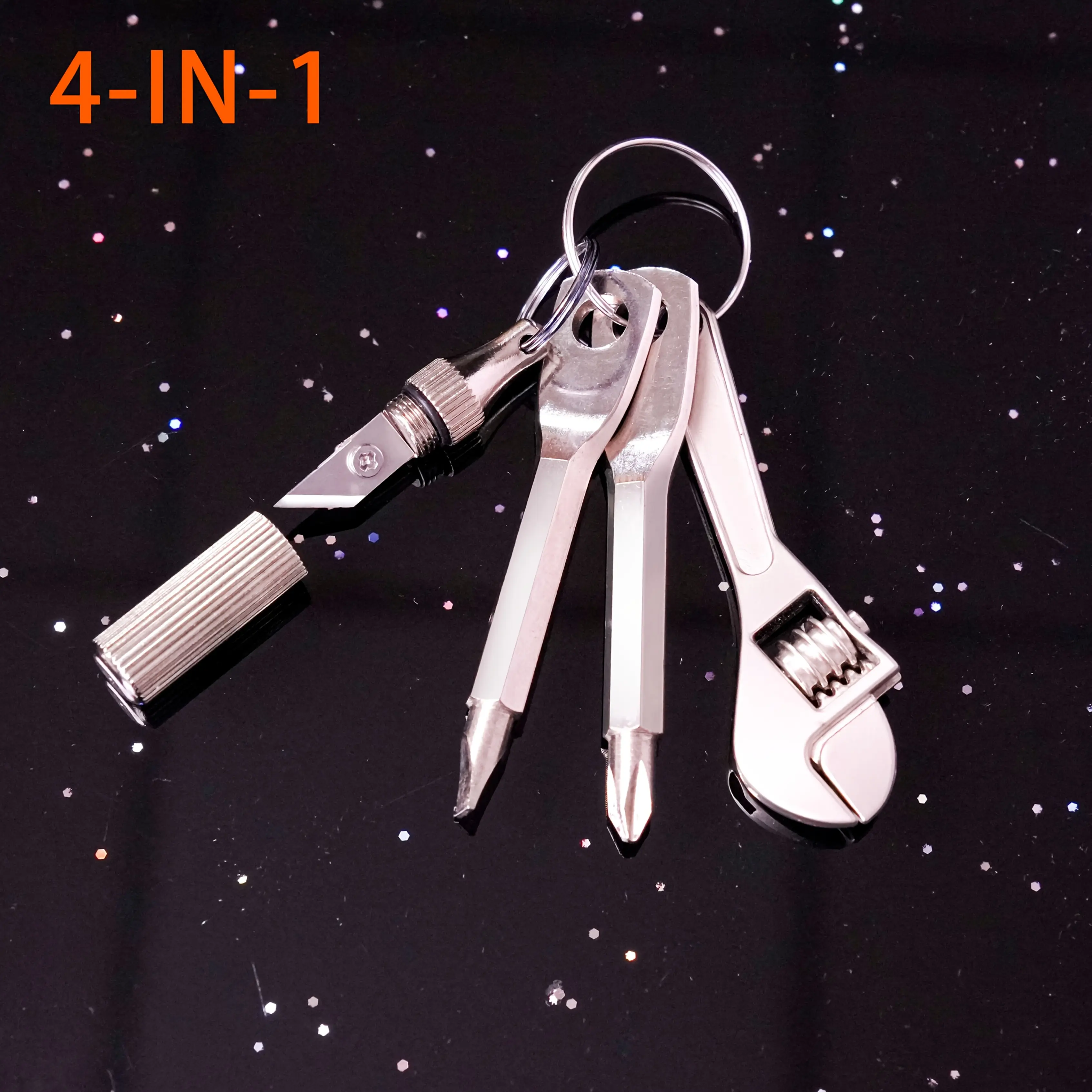 4-in-1 Pocket Mini Tool - EDC Portable Mini Tool - Pocket Metal Knife ...