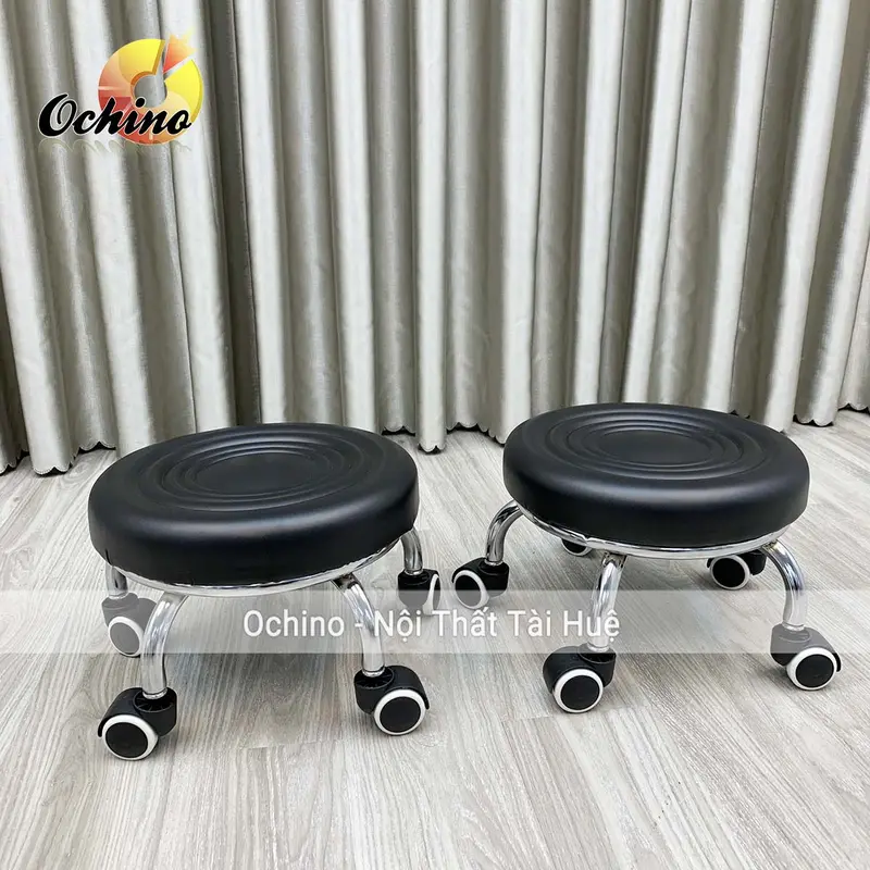 Ghế Ngồi Bệt Làm Nail, Ghế Trẻ Em Có Mẫu Tròn Xoắn Có Bánh Xe Bền Đẹp (Có Sẵn) 2