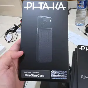 Pitaka iphone 17 pro / pro max original pitaka CASE MAGSAFE - 17 pro max black ultra slim