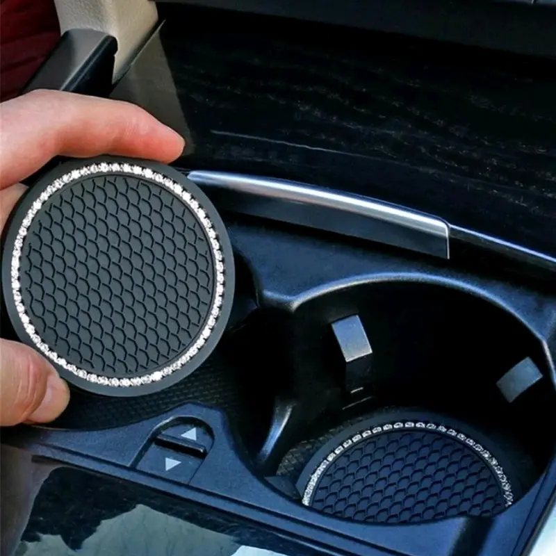 Car Coaster Water Cup Bottle Holder Anti-slip Pad Mat Silica Gel Waterproof For Interior Decoration Car Styling Accessories Car 6