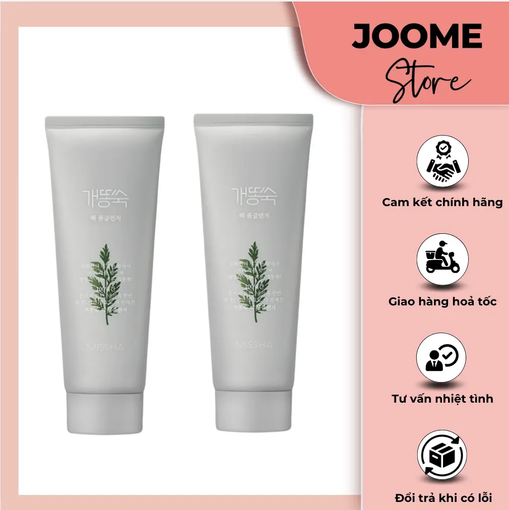 Sữa Rửa Mặt Đất Sét Ngải Cứu MisSha Artemisia Pack Foam Cleanser 150ml - Skincare Nữ