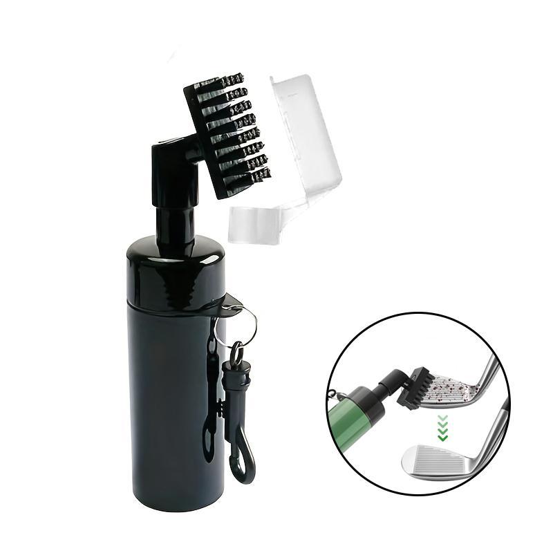 2 in 1 Golf Club Cleaning Brush with Water Spray Bottle, 1 Count Portable Golf Club Cleaning Tool, Professional Golf Accessories for Home & Outdoor, Cleaning Supplies 1