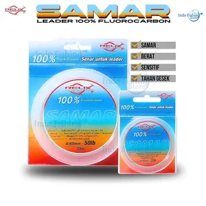 Senar Leader Samar Leader 100% Fluorocarbon Relix Nusantara Warna Clear Indostar Joran Lure