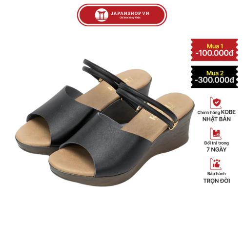  Kosu Sandal nữ đế xuồng 2 Way 6cm xăng đan đế cao siêu nhẹ chống thấm nước không đau mỏi chính hãng Nhật Bản 23332 
