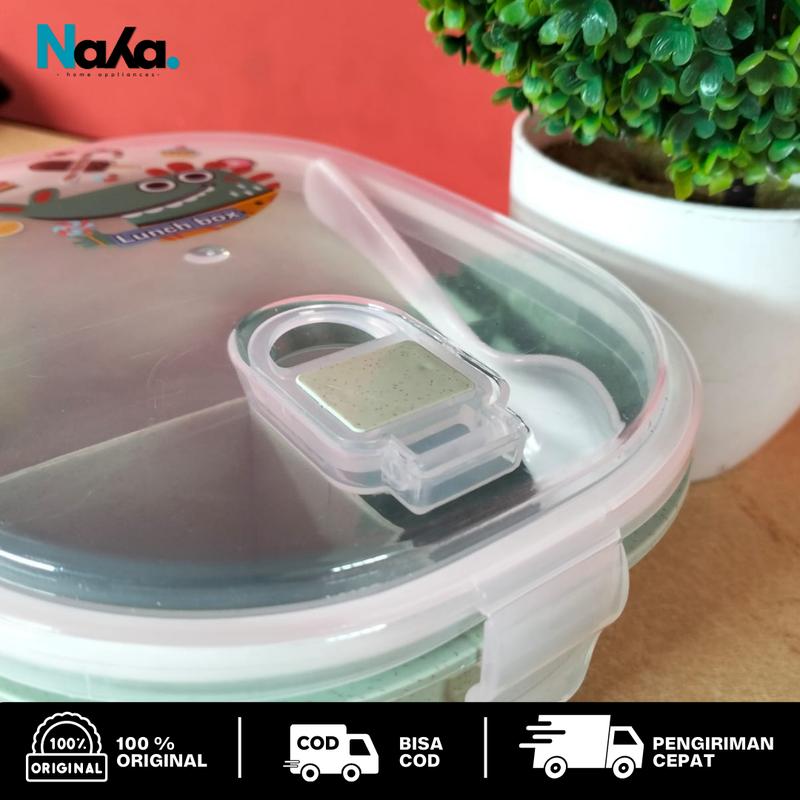 Kotak Makan Anak Lunch Box 3 Sekat Berkualitas Anti Tumpah 7