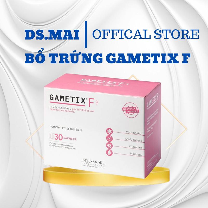 Bột bổ sung sức khỏe nữ Gametix F hỗ trợ bổ trứng Hộp 30 gói