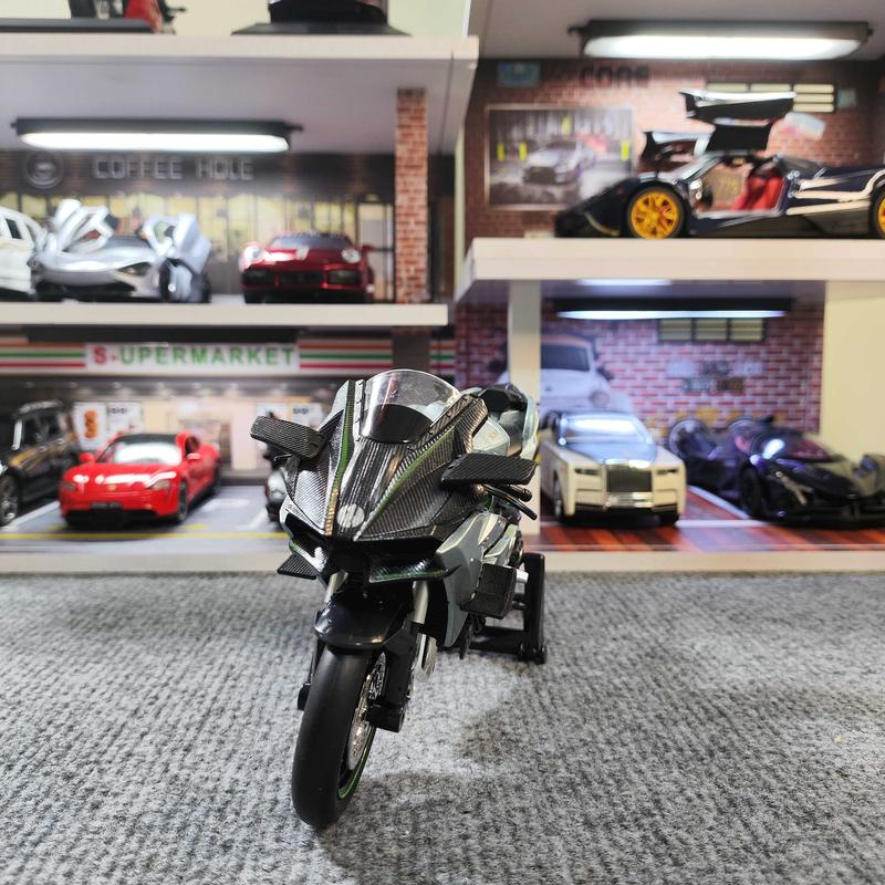 Mô hình xe kim loại Kawasaki Ninja H2R tỉ lệ 1:12 6