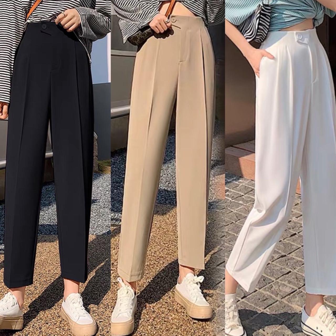 Quần Baggy Dáng dài Bigsize 50-110kg Vải Cotton Lạnh cao cấp Pants Nữ - A.1205