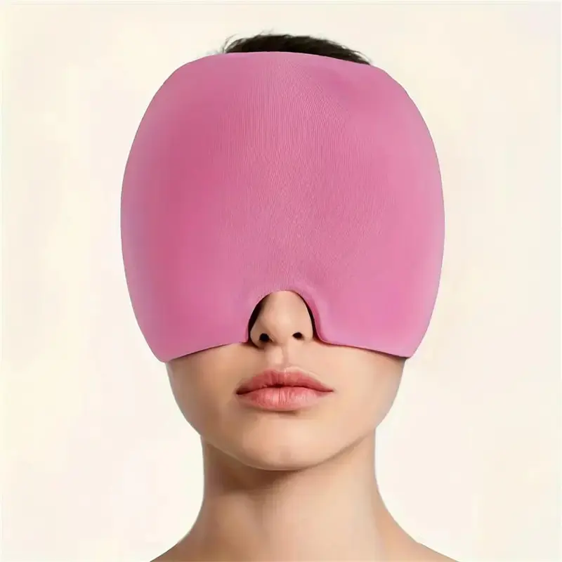 Ice Eye Mask, Gel Ice Cap, Ice Eye Mask, Fragrance-free, No Battery, Face Cap for Relieving Stress, Fatigue 6
