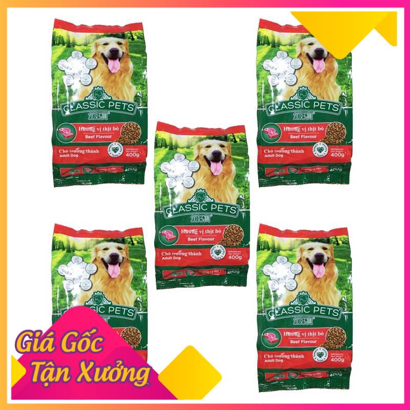 [COMBO] 5 GÓI hạt chó lớn CLASSIC PETS 400G - Thái Lan cho poodle