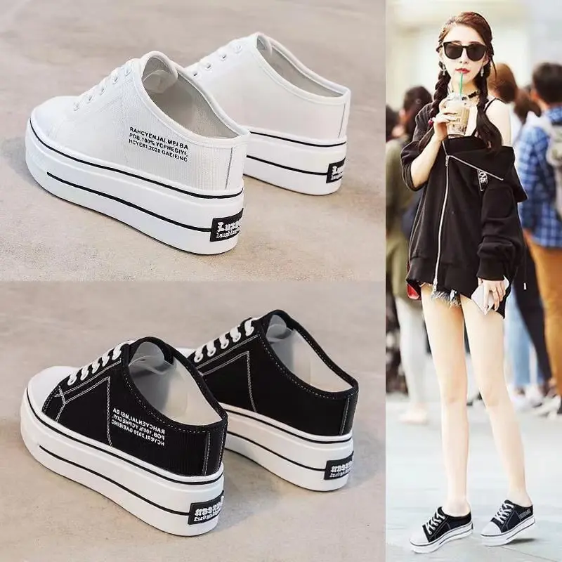 Women's Open Toe Sneakers Women's Heel Shoes Outdoor Sandals Thick Sole 8cm Thick Heel Wear for Casual Walking