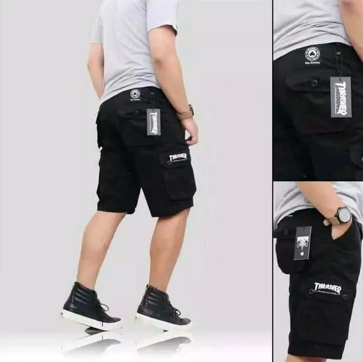 PROMO 3 pcs 80ribu Celana pendek kargo polos dewasa Cargo Nyaman Tebal