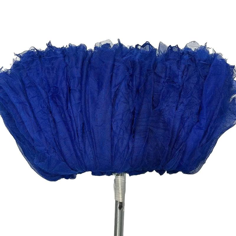 Cây Lau Nhà Cán Sắc Kẽm Dài 1m50 Vải Mùng Mảnh Xanh Đậm Lau Sàn Làm Sạch Nhanh