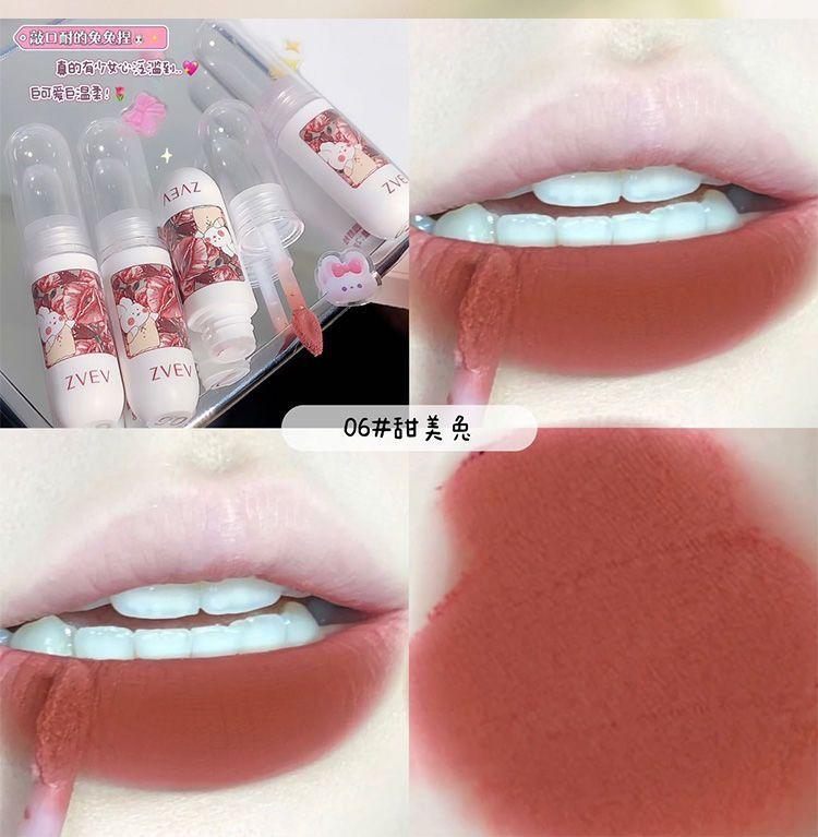Product Introduction of Son Bóng Nhung Lì Lâu Trôi, Không Phai Màu, Không Bị Ống Hút, Trang Điểm Dễ Phối Đồ Son Bóng Màu Trắng 19
