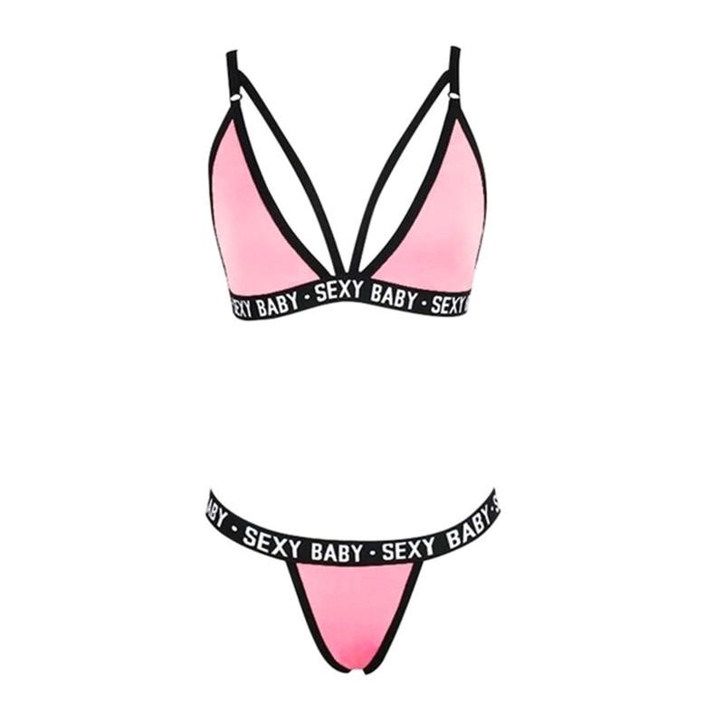 Finetoo  Swimsuit  Set Bra & Celana Dalam Wanita Set Bikini Wanita Pakaian Pc 5
