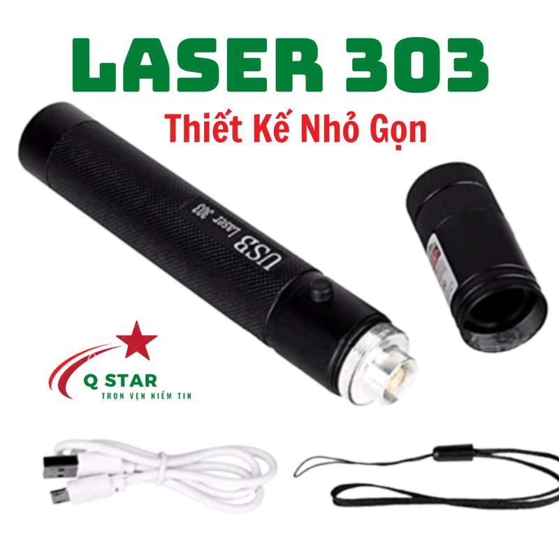 Đèn Pin Laser Chiếu Siêu Xa Tiện Lợi Và Nhỏ Gọn 303 Chiếu Xa Trên 2km Tích Hợp Sạc Cáp Đèn Liền Nguyên Khối Kháng Nước CV-642 2
