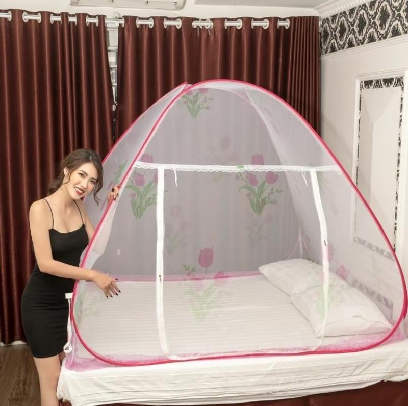 Màn Chụp Tự Bung Đỉnh Chóp Cao Cấp - Mùng Chống Muỗi Và Các Loại Côn Trùng - Hàng Xưởng Bảo Hành 12 Tháng