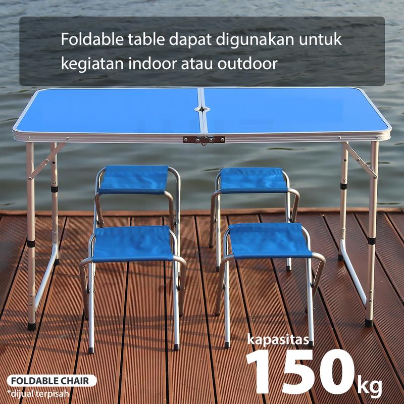 Product Introduction of HUGO Meja Makan Lipat Set Koper Meja Camping Outdoor Portable Multifungsi 38