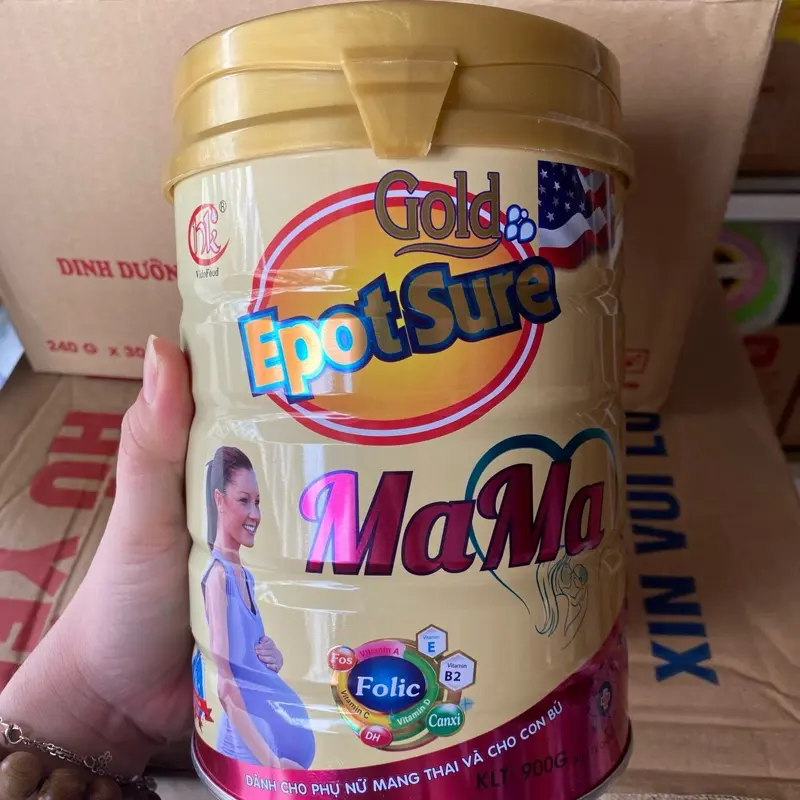 Sữa Bầu tốt Cho mẹ nhạy cảm Mama Epot sure 900g Dành cho bà mẹ mang thai và cho con bú 2