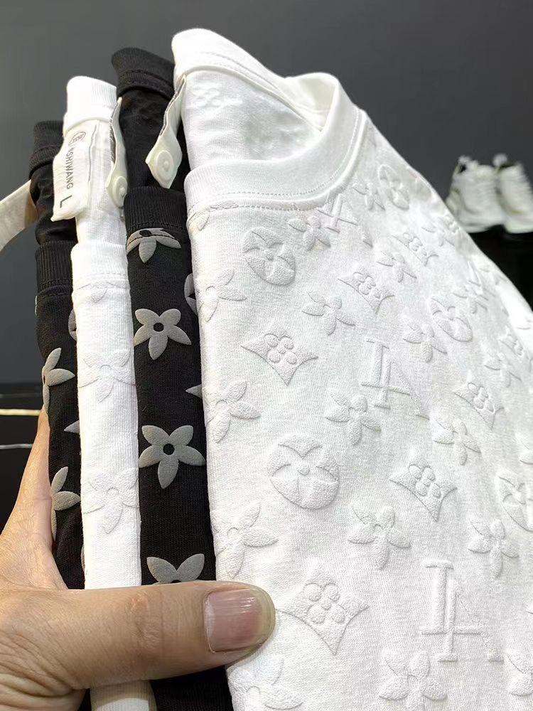 Product Introduction of Áo Thun Ngắn Tay Dáng Rộng Phong Cách Instagram Mới Mùa Hè, Áo Nam, In Phồng Hợp Xu hướng Xu Hướng 2024, Áo Thun Nam Ngắn Tay 4