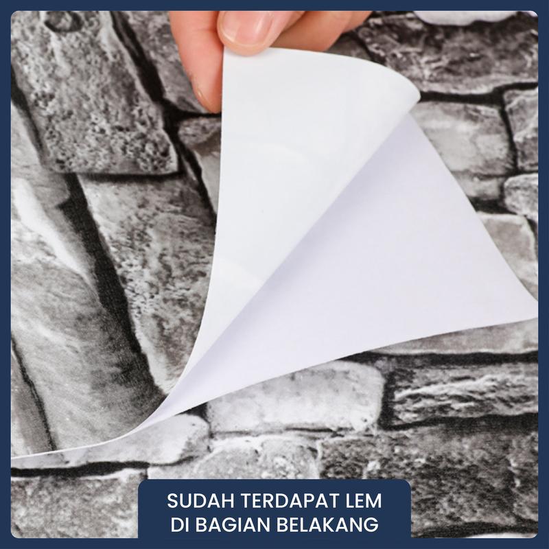 BUNDLE !!! PAKET 5 ROLL/PCS WALLPAPER DINDING ALL VARIANT UKURAN PER ROLL 45CM X 8 METER ADIPATI 4