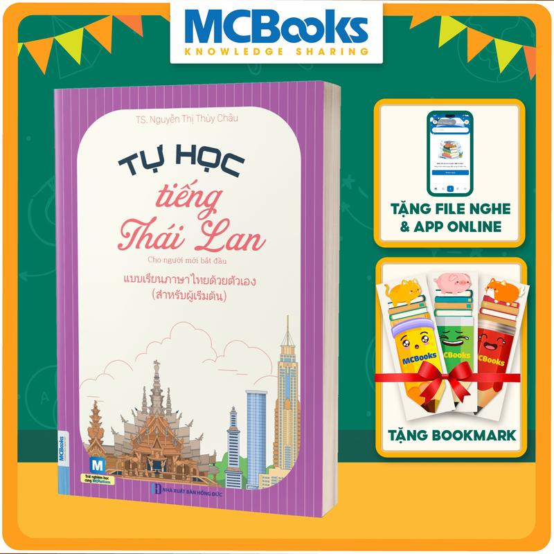 Sách Tự học tiếng Thái Lan cho người mới bắt đầu - Tặng Bookmark MCBooks