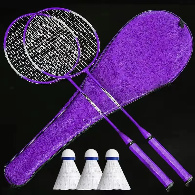 Summer Trendy New Badminton Racket Free Badminton Package Racket Professional Children's Fight-Resistant Beginner