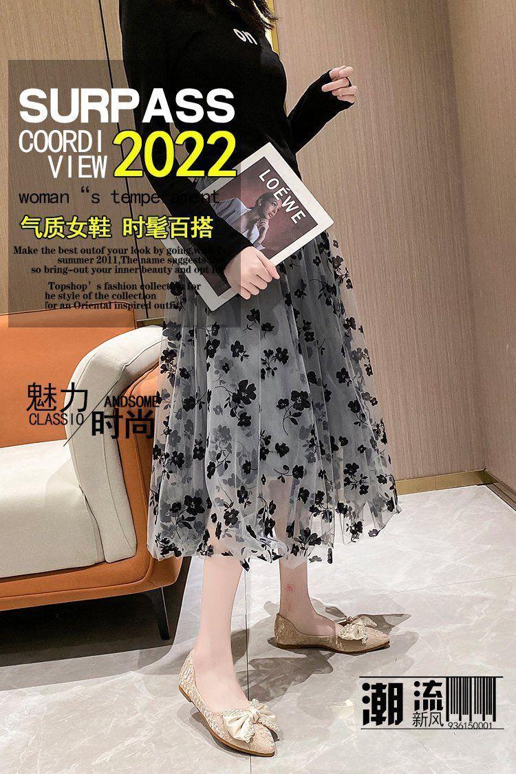 Product Introduction of Giày Thoáng Khí, Phổ Biến Cho Mùa Hè 2022, Thiết Kế Nơ, Nhẹ Nhàng Và Thanh Lịch, Phong Cách Hoang Dã, Cắt Nông Phong Cách Wanwan Lei, Gommino Nhọn, Dành Cho Nữ Shoes Giày Bệt 3